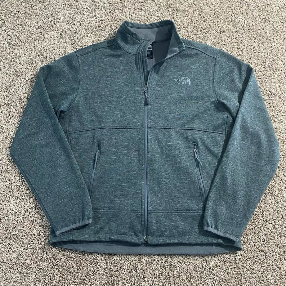 The North Face Softshell Jacket Men’s Size M Medium Canyonlands Full Zip Gray